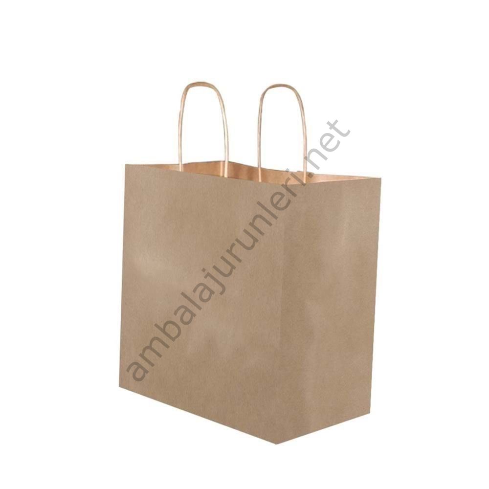 Kraft Twisted-Handle Paper Bag 32x40x12 cm Bulk Pack
