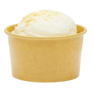 100cc Kraft Paper Ice Cream Cups - 50/1000 Pack Options