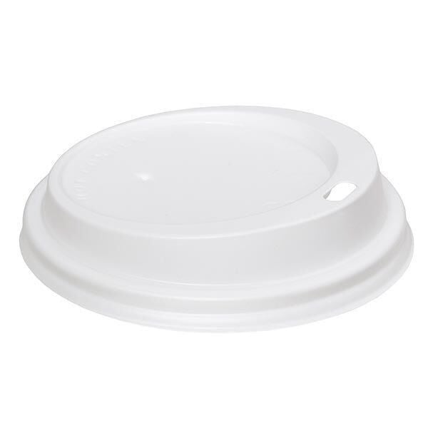 White 14–16 oz Disposable Hot Drink Lid 90mm Leak-Resistant