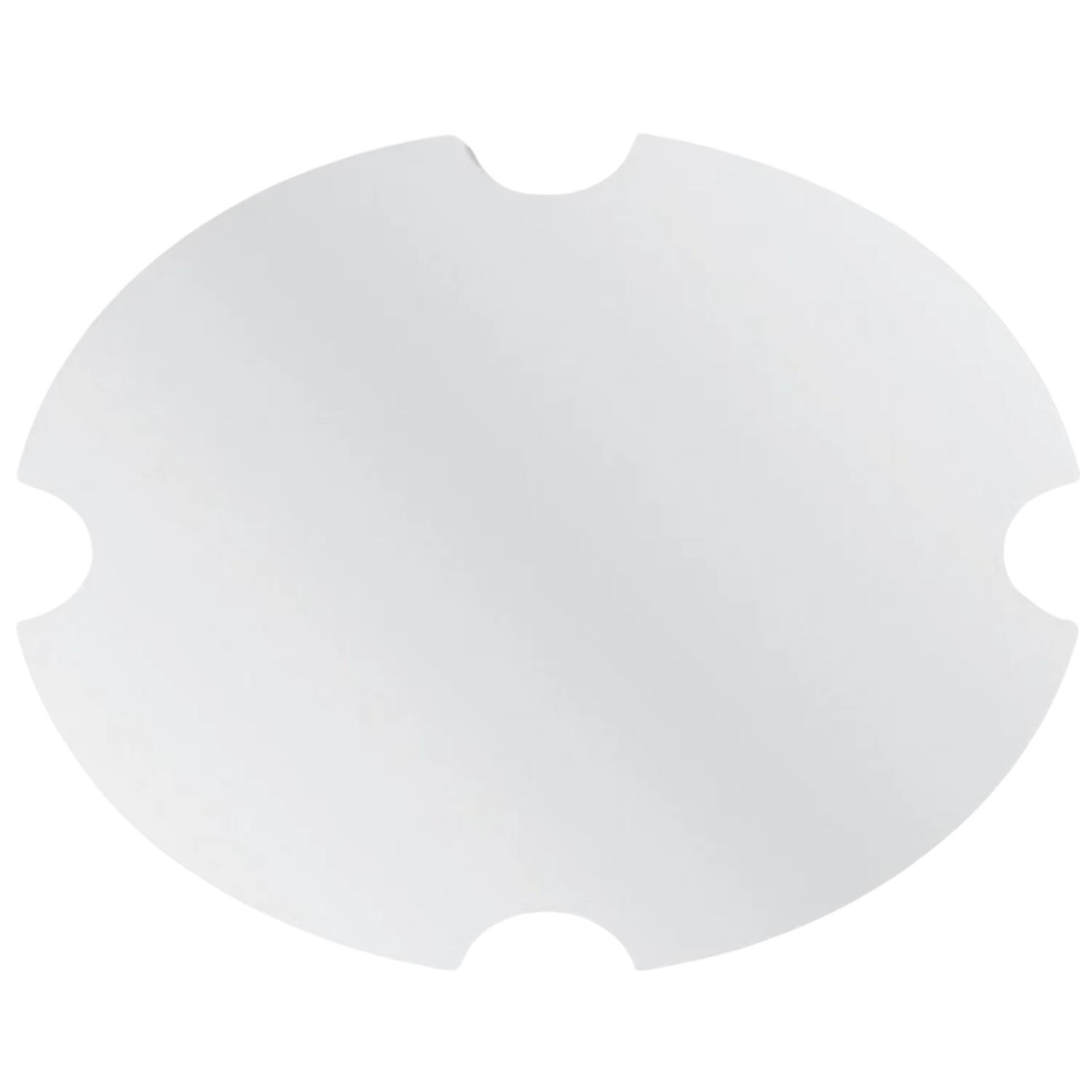 130 oz Cardboard Fast Food Bucket Lid - 100 Pack Food-Safe