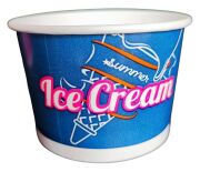 200cc Ice Cream Cups 200ml Food-Safe Printed Paper Cups Bulk