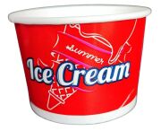 200cc Ice Cream Cups 200ml Food-Safe Printed Paper Cups Bulk