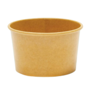 200cc Kraft Paper Ice Cream Cup Compostable Disposable Serving Cups