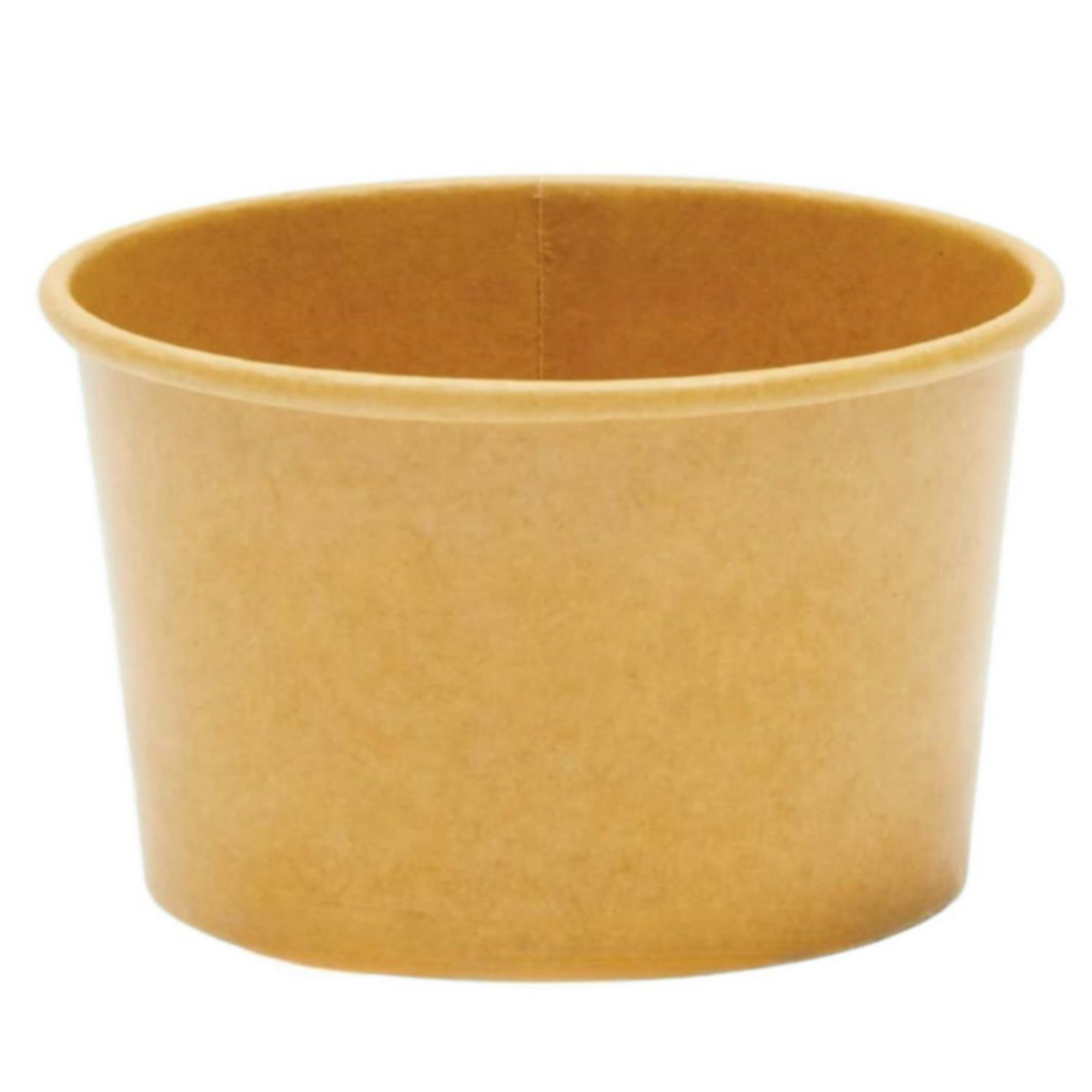 300cc Kraft Paper Ice Cream Cups Leak‑Resistant Recyclable 500-Pack