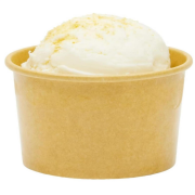 300cc Kraft Paper Ice Cream Cups Leak‑Resistant Recyclable 500-Pack