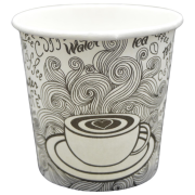 4 oz Printed Paper Cups Pack of 100 Disposable