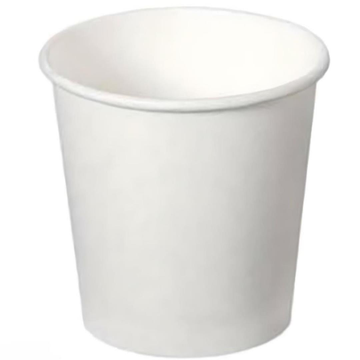 4 oz White Disposable Cups for Hot and Cold Drinks