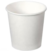 4 oz White Disposable Cups for Hot and Cold Drinks