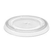 12 oz Cold Drink Plastic Lid 80mm Spill-Resistant Flat Top