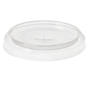 95mm PET Clear Plus Cross Lid with Straw Hole