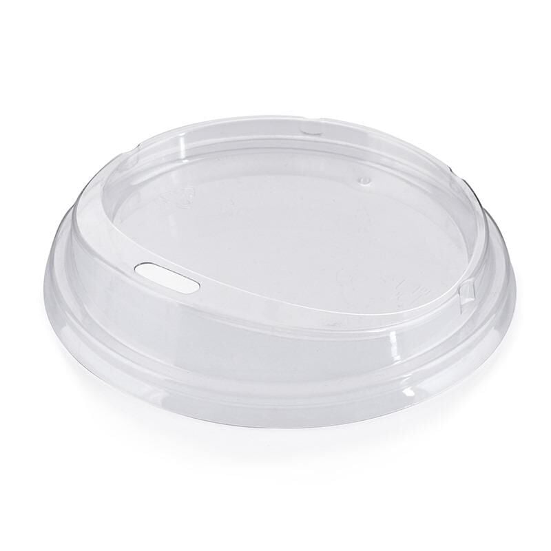 95mm PET Drink Lid with Spout Emzik Cap Clear Plastic