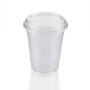95mm PET Drink Lid with Spout Emzik Cap Clear Plastic