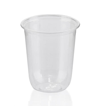 Clear PET Bubble Tea Cup 18oz 550ml Disposable Lid-Compatible