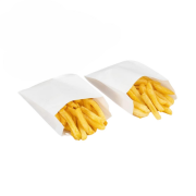 Grease-Resistant White Snack Bags 8x12x4 cm 1000 Pack