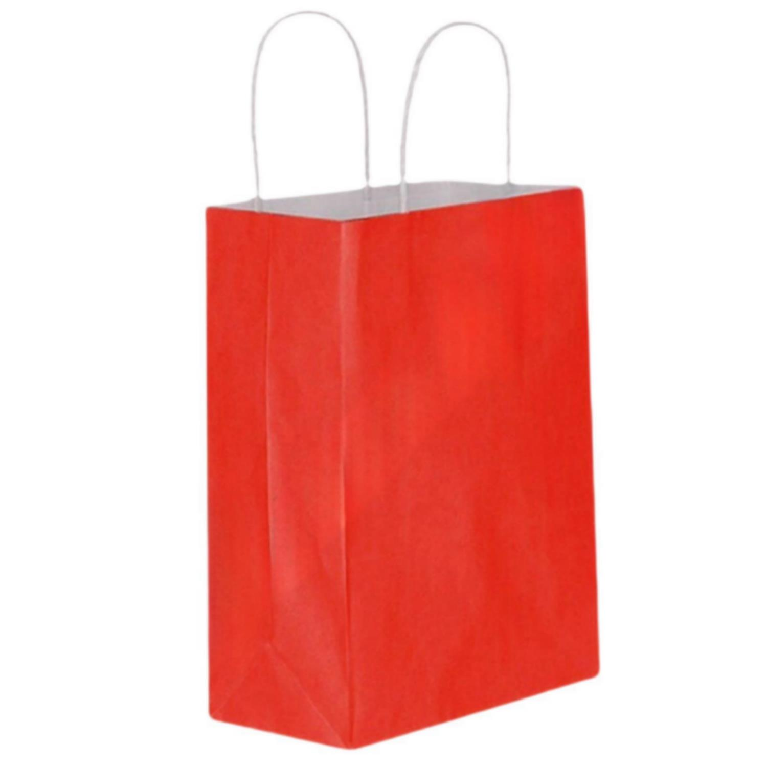 Red Kraft Paper Gift Bag with Twisted Handles 32x40x12cm 90gsm