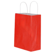 Red Kraft Paper Gift Bag with Twisted Handles 32x40x12cm 90gsm