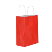 Red Kraft Paper Bag with Twisted Handles 25x31x12 cm
