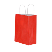 Red Kraft Paper Bag with Twisted Handles 25x31x12 cm