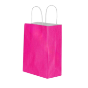Fuchsia Kraft Twisted-Handle Gift Bag 25×31×12 cm Pack