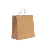 Brown Kraft Paper Bag with Twisted Handles 27×29×16 cm