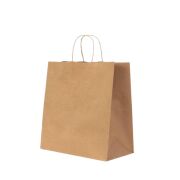 Brown Kraft Paper Bag with Twisted Handles 27×29×16 cm