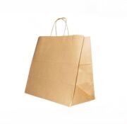 Brown Kraft Paper Bag with Twisted Handles, 32×33×20 cm