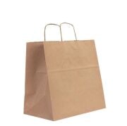 Brown Kraft Paper Bag with Twisted Handles, 32×33×20 cm