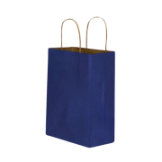 Navy Kraft Twisted-Handle Paper Bag 25×31×12 cm Recyclable