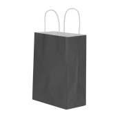 Black Kraft Paper Bag Twisted Handles 25x31x12 cm