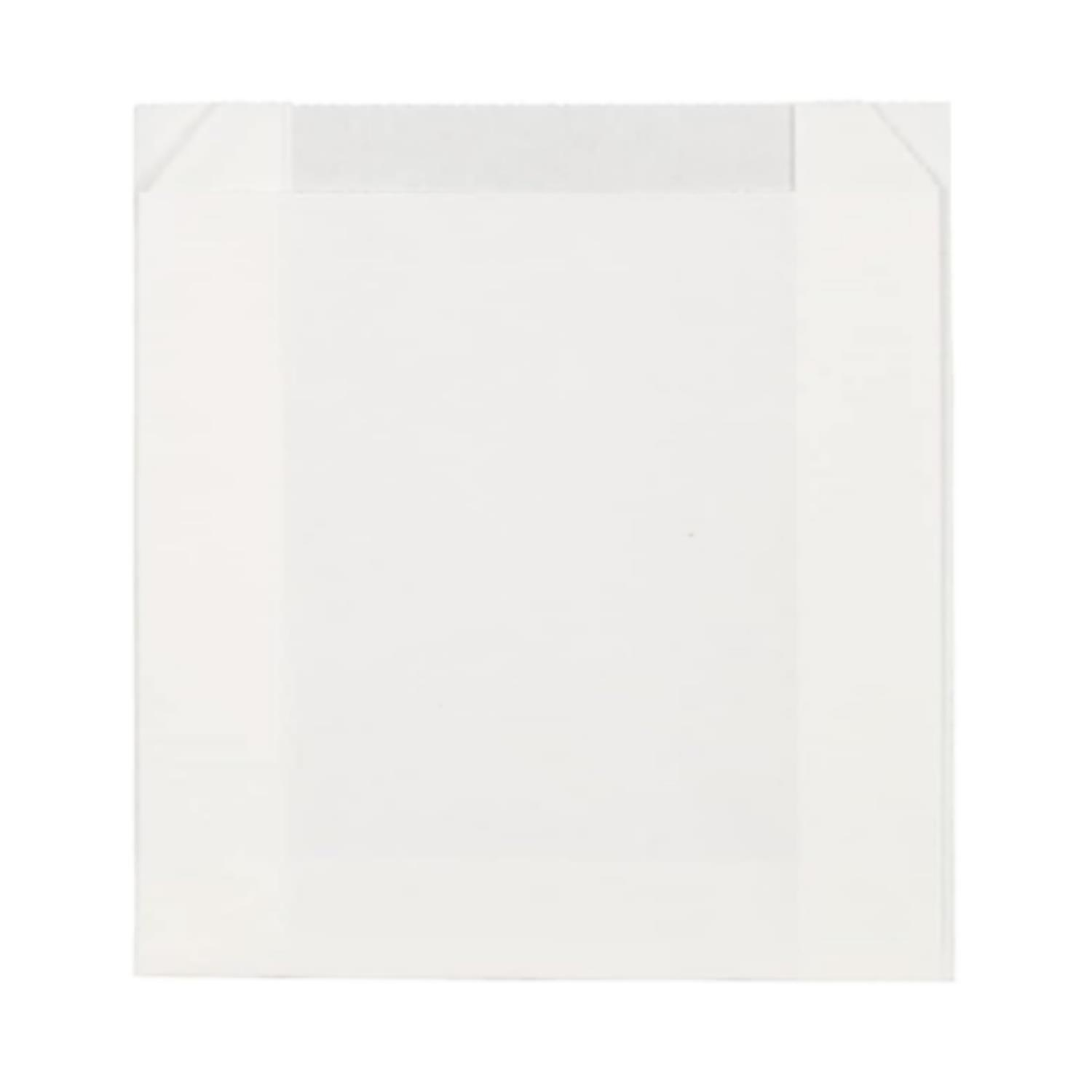 Gizpak Oil-Resistant White Chip Paper Bags 10x12x4cm 1000-Pack