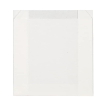 Gizpak Oil-Resistant White Chip Paper Bags 10x12x4cm 1000-Pack