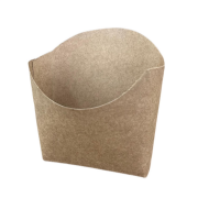 Natural Kraft Conical Medium Chips Container Box Eco-Friendly