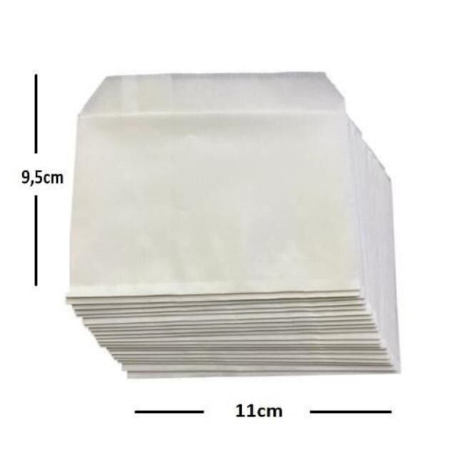 White Oil‑Resistant Snack Bags Junior 11 × 9 cm Unprinted Pack