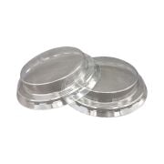 90mm Clear Plastic Ice Cream Cup Lid, Leak‑Resistant, Disposable