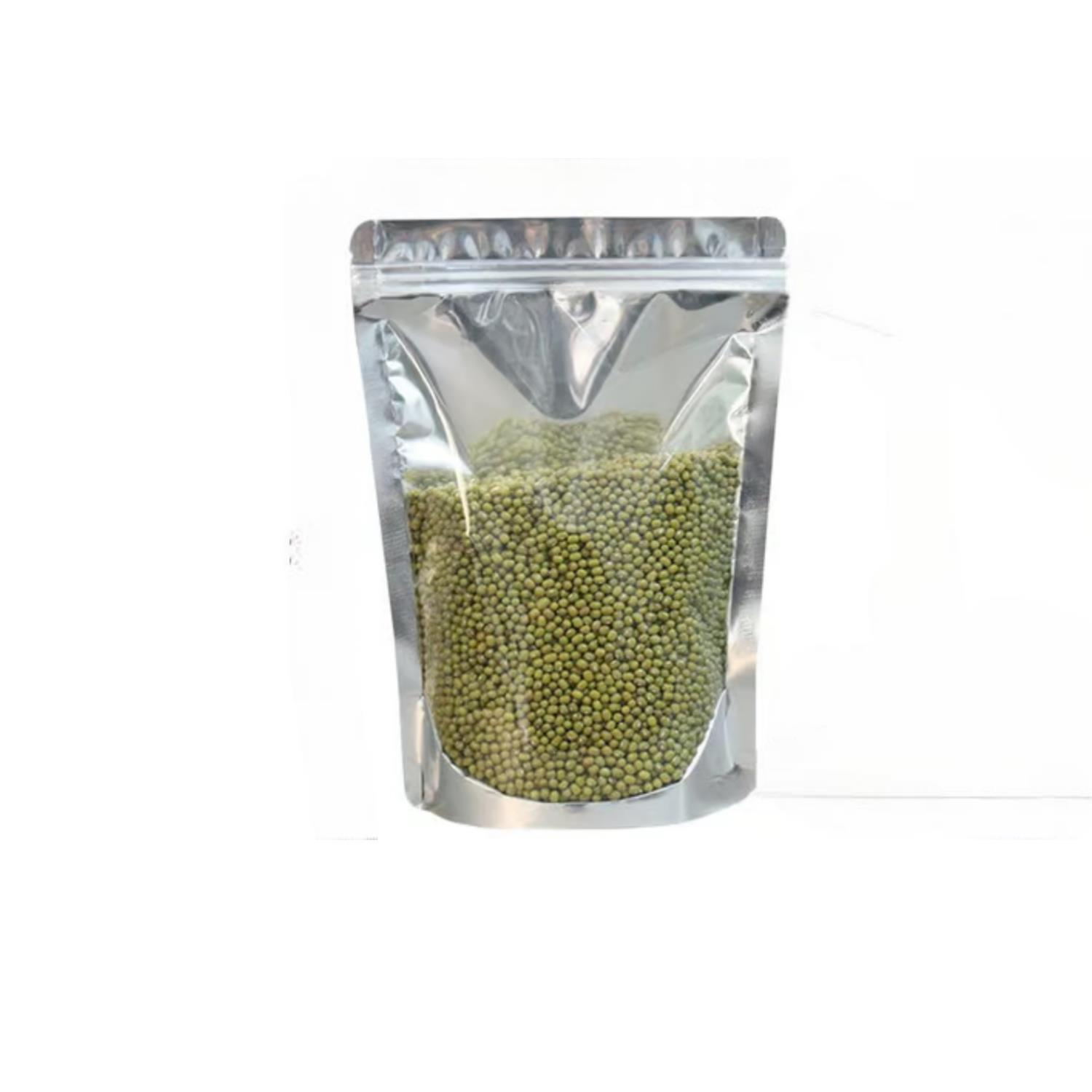 Metalised Window Doypack Reclosable Zip Pouch 8.5x14.5cm 50g