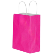 Fuchsia Kraft Paper Gift Bag with Twisted Handles 32x40x12cm