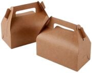 Reinforced Kraft Burger Carry Box with Internal Support - 200 Pack
