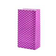 Purple Polka Dot Mini Gift Paper Bags Pack of 50