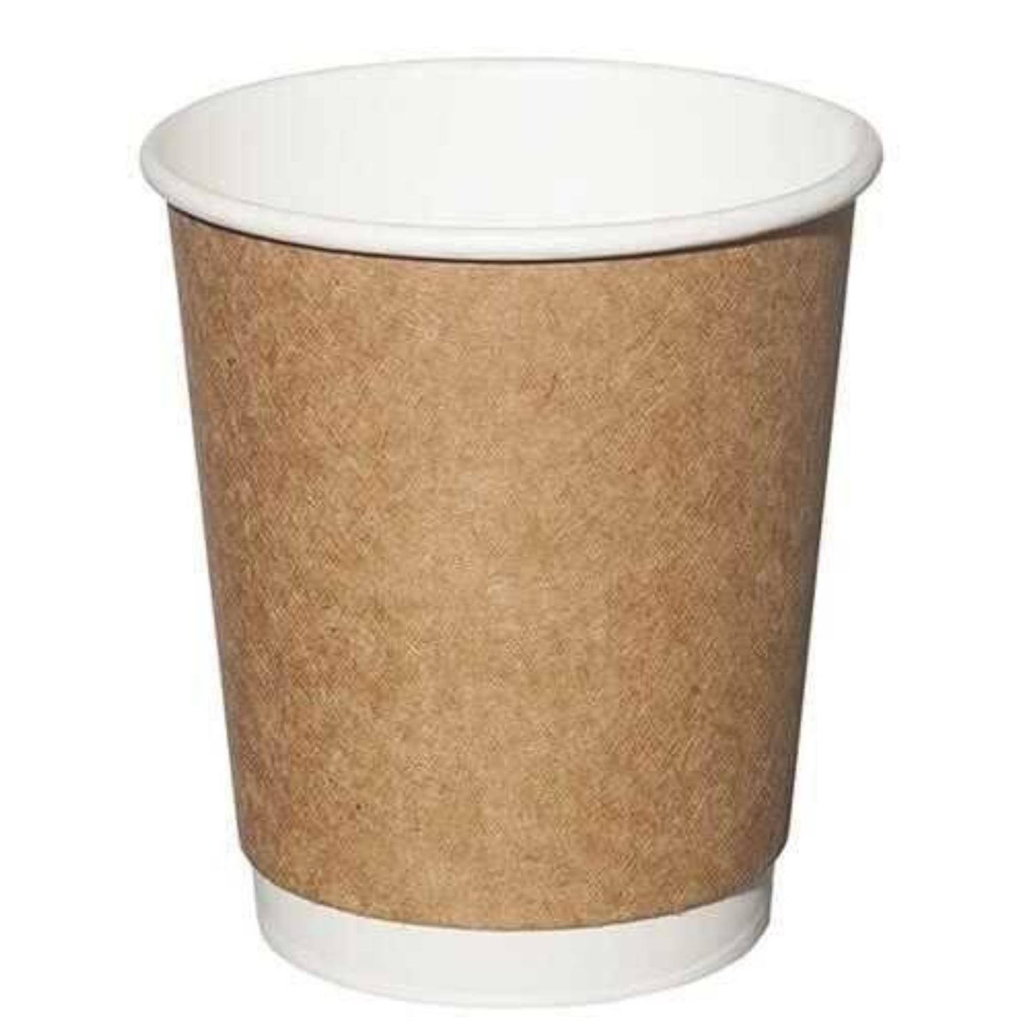 14 oz Double Wall Kraft Paper Coffee Cups - Insulated