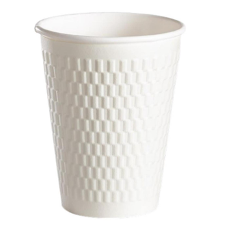 14 oz Kraft Embossed Double-Wall Paper Cups 400 ml Pack