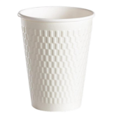 14 oz Kraft Embossed Double-Wall Paper Cups 400 ml Pack
