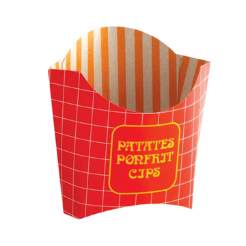 Economical Kraft Cardboard Chips Box - Grease‑Resistant Disposable Packaging