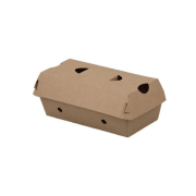 Kraft Cardboard Chips Box with Lid – 300 Pack, Food‑Safe