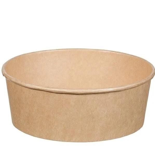 Kraft 1100cc Compostable Leakproof Cardboard Salad Bowl Pack 300