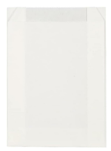 White Grease-Resistant Paper Chip Bags 1000 Pack 12x12x4cm Large