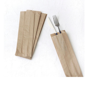 Striped Samua Kraft Cutlery Paper Sleeve 7×24 cm 5kg Pack