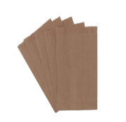 Brown Kraft Food-Grade Flat Paper Bag 12x27x5 cm 250g Recycled