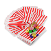 Striped Candy Paper Bags 12.5×19 cm Pack of 100