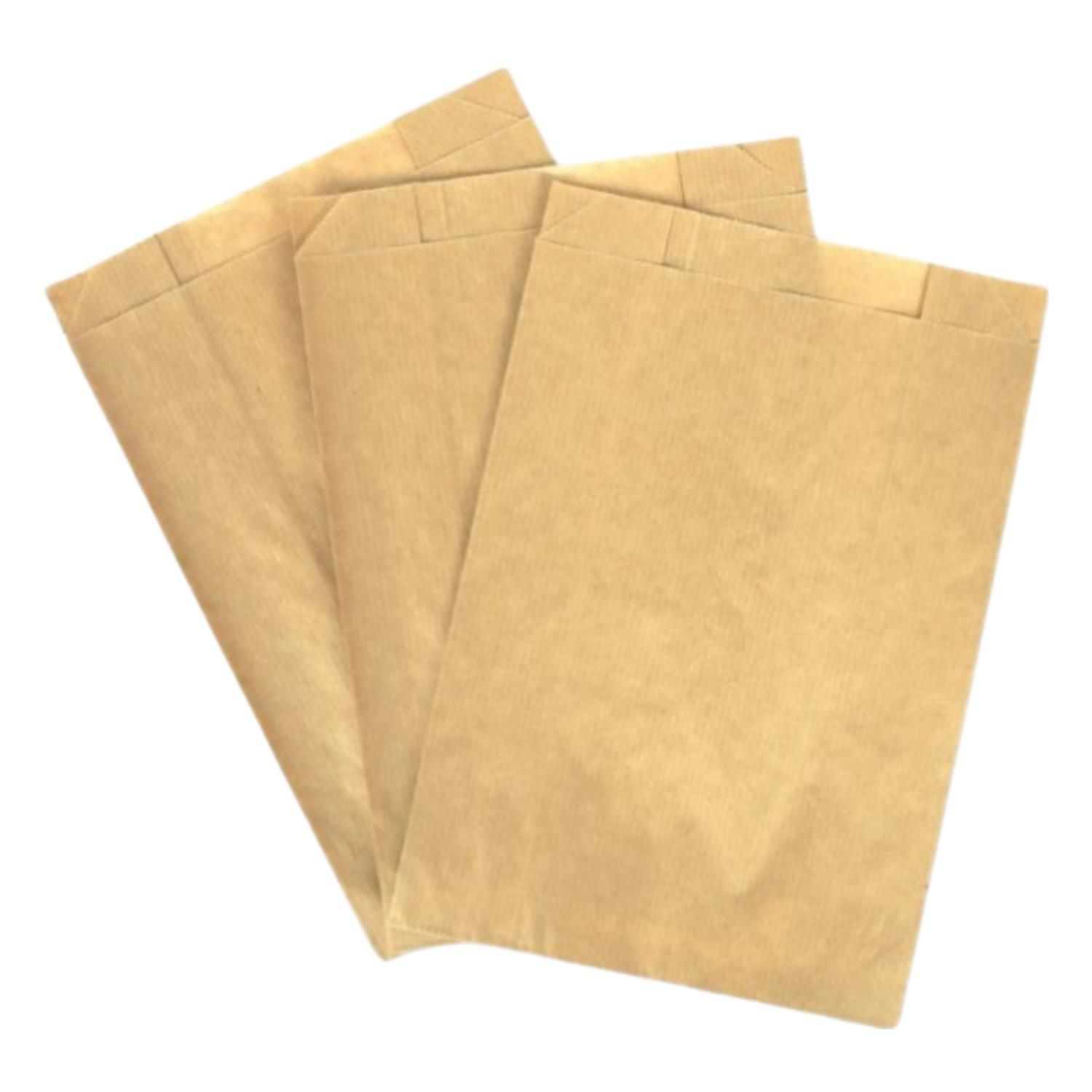 Striped Samua Kraft Paper Bags 16x20x8 cm 10kg Pack