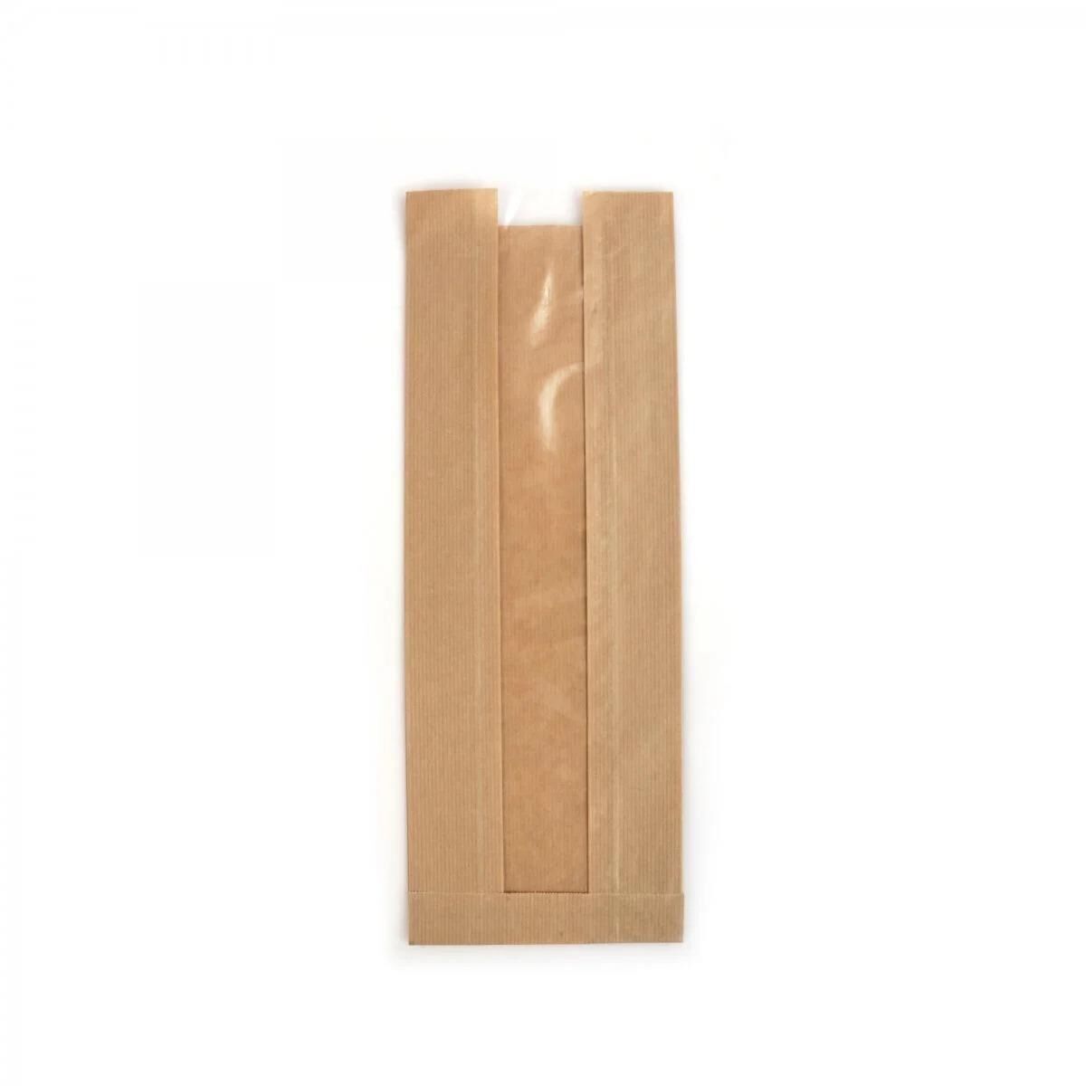 Kraft Window Paper Bags 10×33×5 cm 40g 5kg Pack